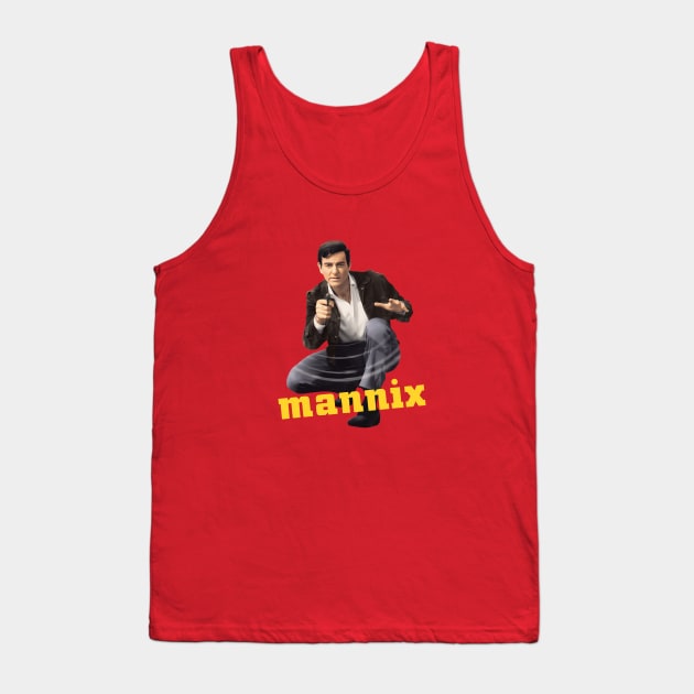 Mannix - Mike Connors - 60s Cop Show Tank Top by wildzerouk